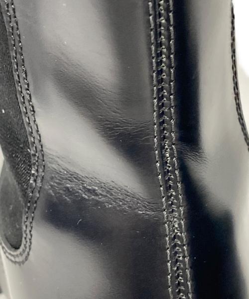 PRADA（プラダ）PRADA (プラダ) モノリス ブラッシュドレザー チェルシーブーツ ブラック サイズ:37 1/2の古着・服飾アイテム