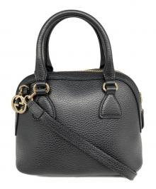 GUCCI（グッチ）の古着「インターロッキングGチャーム付 2WAYハンドバッグ」｜ブラック