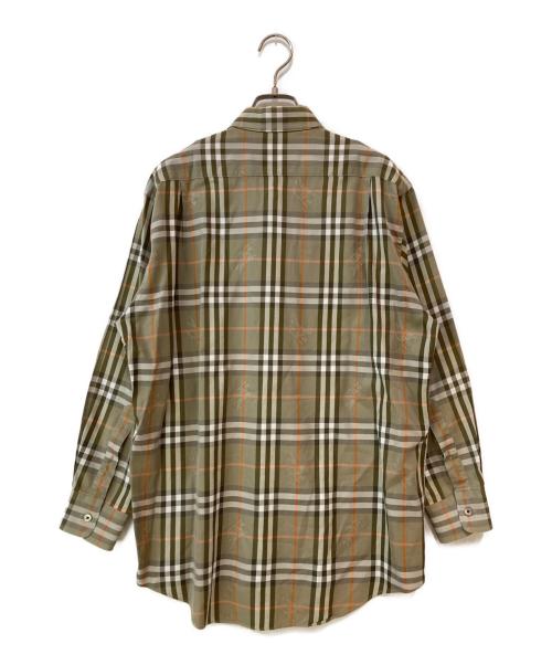 Burberry's（バーバリーズ）Burberry's (バーバリーズ) シャドーホース ノヴァチェックシャツ ベージュ サイズ:Lの古着・服飾アイテム
