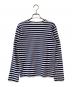 PLAY COMME des GARCONS (プレイコムデギャルソン) ワンポイントボーダーL/S Tシャツ ネイビー サイズ:M：6000円