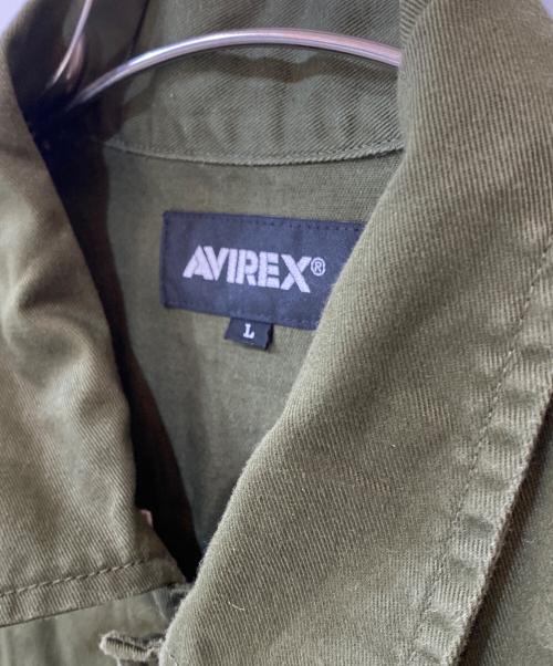 AVIREX（アヴィレックス）AVIREX (アヴィレックス) 66th WEAPONS SQUADRON 半袖シャツ カーキ サイズ:Lの古着・服飾アイテム