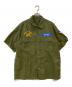 AVIREX（アヴィレックス）の古着「66th WEAPONS SQUADRON 半袖シャツ」｜カーキ