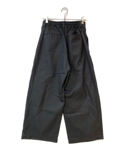 MAISON SPECIAL（メゾンスペシャル）MAISON SPECIAL (メゾンスペシャル) Suvin Cotton Gabardine Prime-Wide Two Tuck Pants ブラックの古着・服飾アイテム