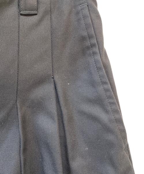 MAISON SPECIAL（メゾンスペシャル）MAISON SPECIAL (メゾンスペシャル) Suvin Cotton Gabardine Prime-Wide Two Tuck Pants ブラックの古着・服飾アイテム