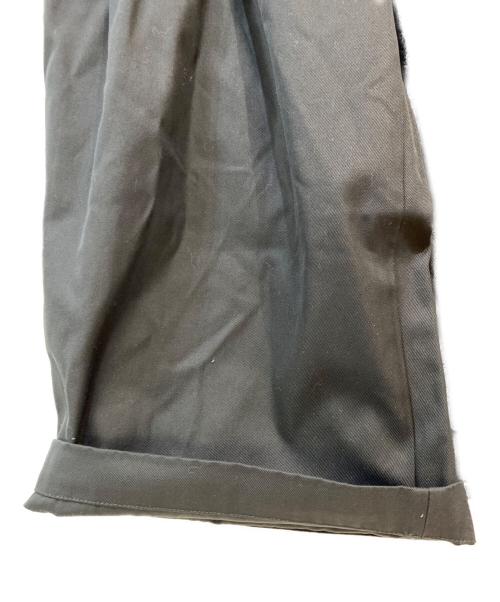 MAISON SPECIAL（メゾンスペシャル）MAISON SPECIAL (メゾンスペシャル) Suvin Cotton Gabardine Prime-Wide Two Tuck Pants ブラックの古着・服飾アイテム