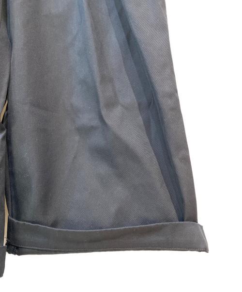 MAISON SPECIAL（メゾンスペシャル）MAISON SPECIAL (メゾンスペシャル) Suvin Cotton Gabardine Prime-Wide Two Tuck Pants ブラックの古着・服飾アイテム