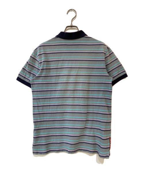 PRADA SPORTS（プラダスポーツ）PRADA SPORTS (プラダスポーツ) ボーダーポロシャツ ネイビー サイズ: Mの古着・服飾アイテム