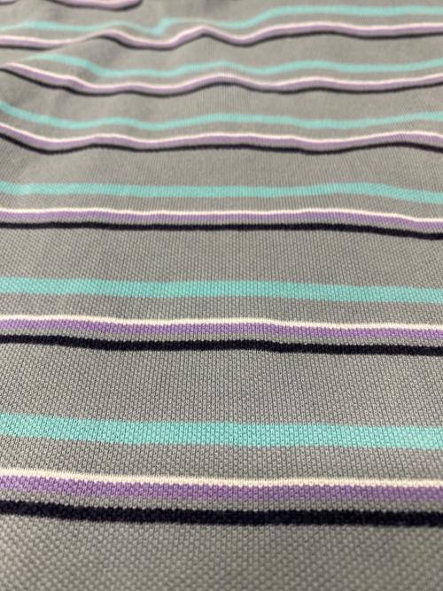PRADA SPORTS（プラダスポーツ）PRADA SPORTS (プラダスポーツ) ボーダーポロシャツ ネイビー サイズ: Mの古着・服飾アイテム