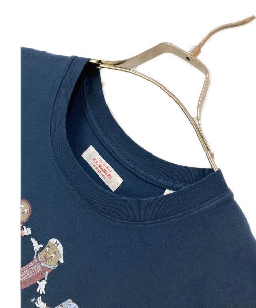 H.R.MARKET（ハリウッドランチマーケッド）H.R.MARKET (ハリウッドランチマーケッド) カルテット HR MAEKET SS TEE ネイビー サイズ:3 未使用品の古着・服飾アイテム