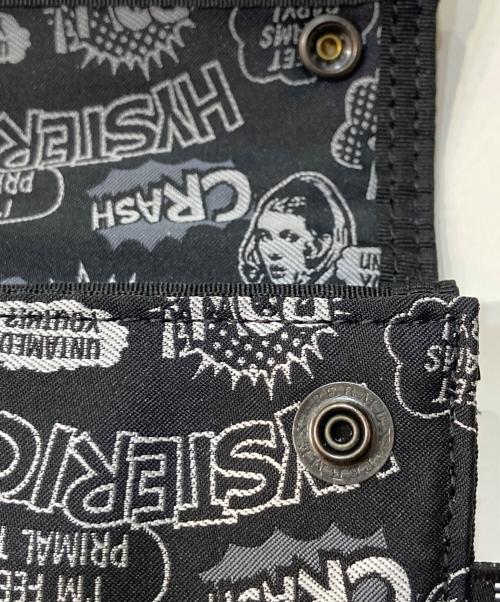 PORTER（ポーター）PORTER (ポーター) Hysteric Glamour (ヒステリックグラマー) 90th Anniversary Project 005 WALLET ブラックの古着・服飾アイテム
