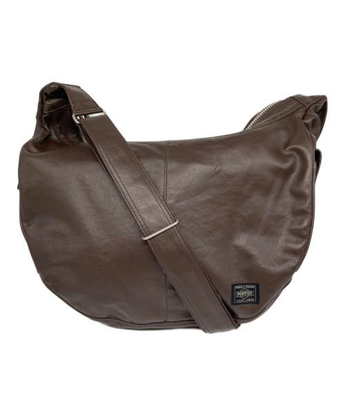 PORTER（ポーター）PORTER (ポーター) FREE STYLE  SHOULDER BAG ブラウンの古着・服飾アイテム