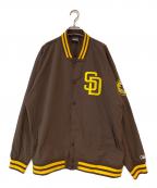 GENUINE MERCHANDISEジェニュイン マーチャンダイズ）の古着「MLB STANDARD LOGO JACKET」｜ブラウン