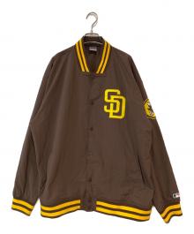 GENUINE MERCHANDISE（ジェニュイン マーチャンダイズ）の古着「MLB STANDARD LOGO JACKET」｜ブラウン