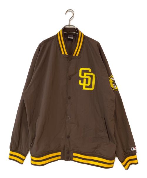 GENUINE MERCHANDISE（ジェニュイン マーチャンダイズ）GENUINE MERCHANDISE (ジェニュイン マーチャンダイズ) MLB STANDARD LOGO JACKET ブラウン サイズ:XLの古着・服飾アイテム