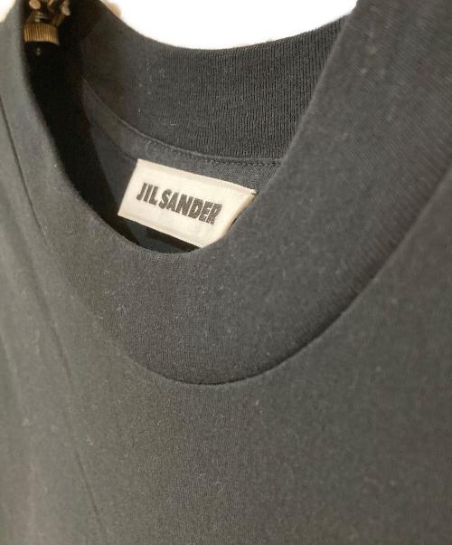 JIL SANDER（ジルサンダー）JIL SANDER (ジルサンダー) コットン クルーネックTシャツ ブラック サイズ:Ｓの古着・服飾アイテム