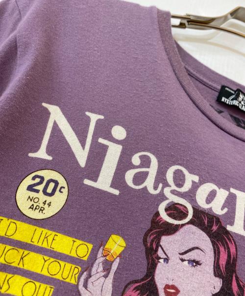 Hysteric Glamour（ヒステリックグラマー）Hysteric Glamour (ヒステリックグラマー) アメコミプリントTシャツ パープル サイズ:Mの古着・服飾アイテム