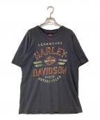HARLEY-DAVIDSONハーレーダビッドソン）の古着「00’s 両面プリントTシャツ」｜グレー