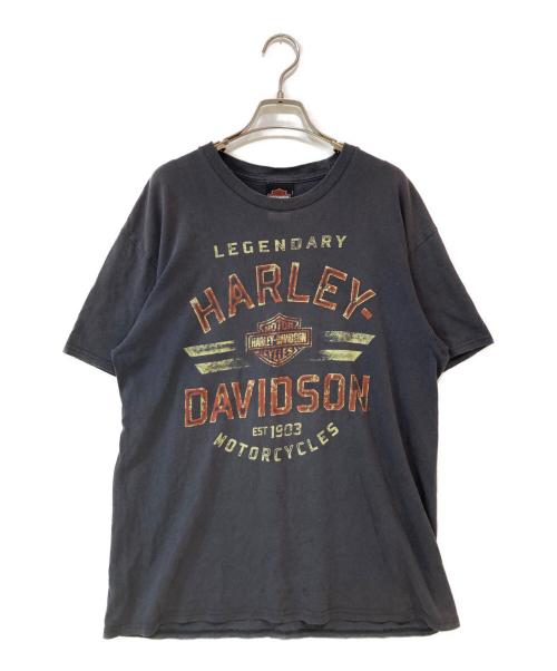 HARLEY-DAVIDSON（ハーレーダビッドソン）HARLEY-DAVIDSON (ハーレーダビッドソン) 00’s 両面プリントTシャツ グレー サイズ:Lの古着・服飾アイテム