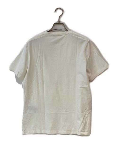 PRADA（プラダ）PRADA (プラダ) ラバーロゴナイロン切替 ポケットTシャツ ホワイト サイズ:Mの古着・服飾アイテム