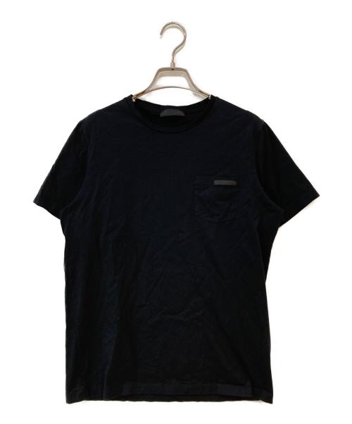 PRADA（プラダ）PRADA (プラダ) Cotton Jersey Tee ブラック サイズ:Ｓの古着・服飾アイテム