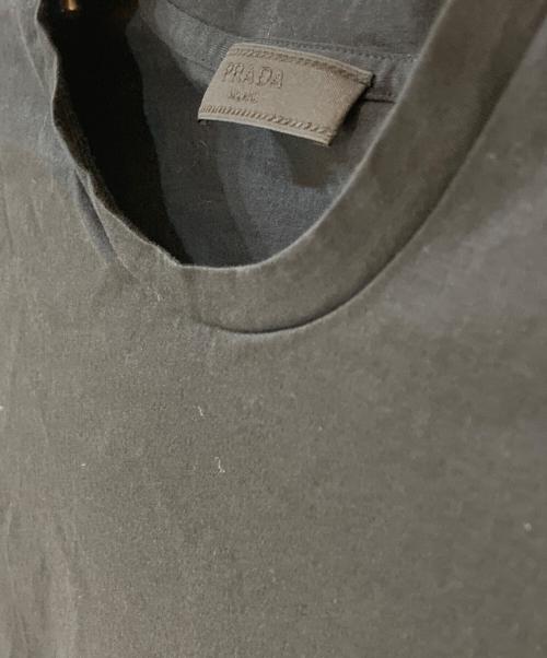 PRADA（プラダ）PRADA (プラダ) Cotton Jersey Tee ブラック サイズ:Ｓの古着・服飾アイテム
