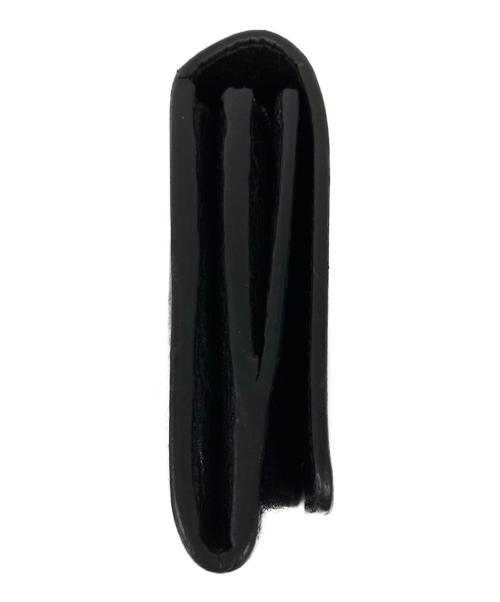 BALENCIAGA（バレンシアガ）BALENCIAGA (バレンシアガ) クラッシュ加工 エッセンシャル ロゴ レザー ウォレット ブラックの古着・服飾アイテム