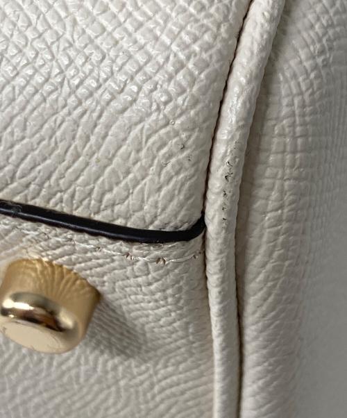 COACH（コーチ）COACH (コーチ) ローアン サッチェル・シグネチャー キャンバス ディテール2WAYショルダーバッグ ホワイトの古着・服飾アイテム