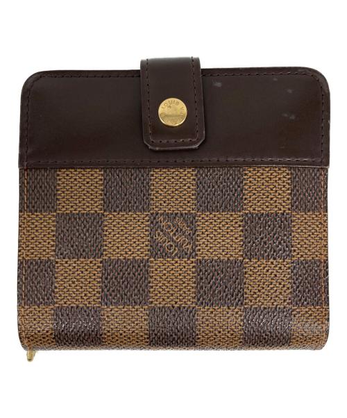 LOUIS VUITTON（ルイ ヴィトン）LOUIS VUITTON (ルイ ヴィトン) コンパクト・ジップ 2つ折り財布 ブラウンの古着・服飾アイテム
