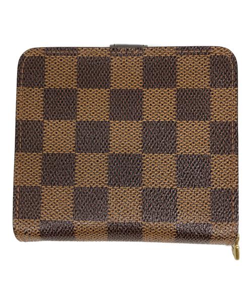 LOUIS VUITTON（ルイ ヴィトン）LOUIS VUITTON (ルイ ヴィトン) コンパクト・ジップ 2つ折り財布 ブラウンの古着・服飾アイテム