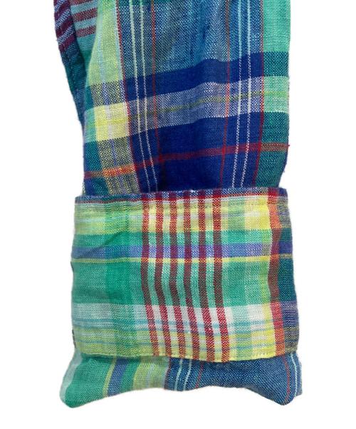 RALPH LAUREN（ラルフローレン）RALPH LAUREN (ラルフローレン) マドラスチェック柄 リネンシャツ マルチカラー サイズ:ＸＬの古着・服飾アイテム