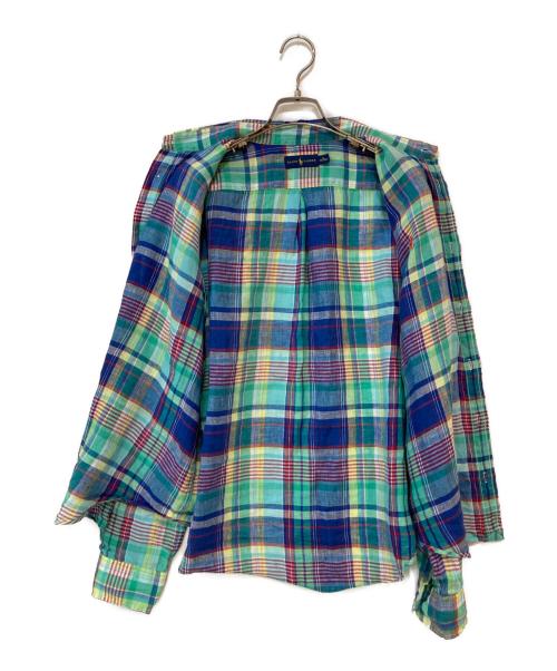RALPH LAUREN（ラルフローレン）RALPH LAUREN (ラルフローレン) マドラスチェック柄 リネンシャツ マルチカラー サイズ:ＸＬの古着・服飾アイテム