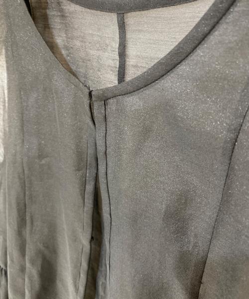 ANAYI（アナイ）ANAYI (アナイ) オーガンペプラムギャザージレ ブラック サイズ:36の古着・服飾アイテム