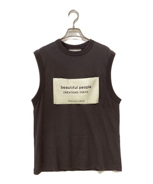 beautiful people（ビューティフルピープル）beautiful people (ビューティフルピープル) ノースリーブカットソー グレー サイズ:40の古着・服飾アイテム
