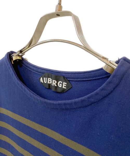 AUBERGE（オーベルジュ）AUBERGE (オーベルジュ) CHARLOTTE 3/4 ボーダーカットソー ネイビー サイズ:44の古着・服飾アイテム