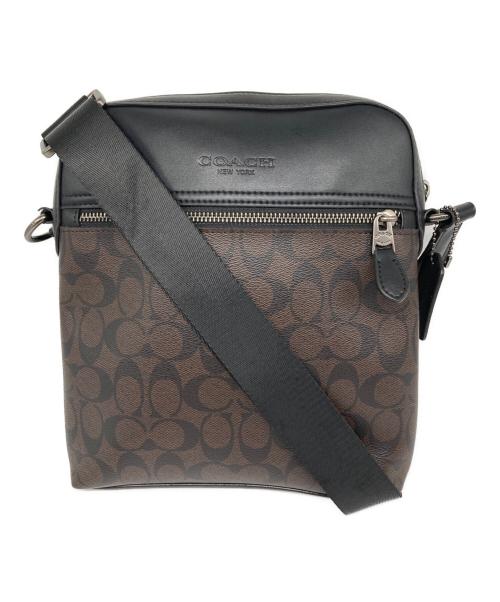 COACH（コーチ）COACH (コーチ) シグネチャー ヒューストン フライト バッグ ブラウンの古着・服飾アイテム