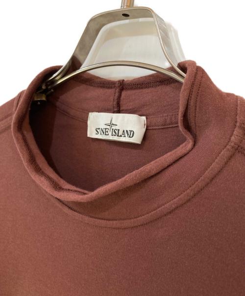 STONE ISLAND（ストーンアイランド）STONE ISLAND (ストーンアイランド) ロゴ刺繍 クルーネック Tシャツ ブラウン サイズ:Ｓの古着・服飾アイテム