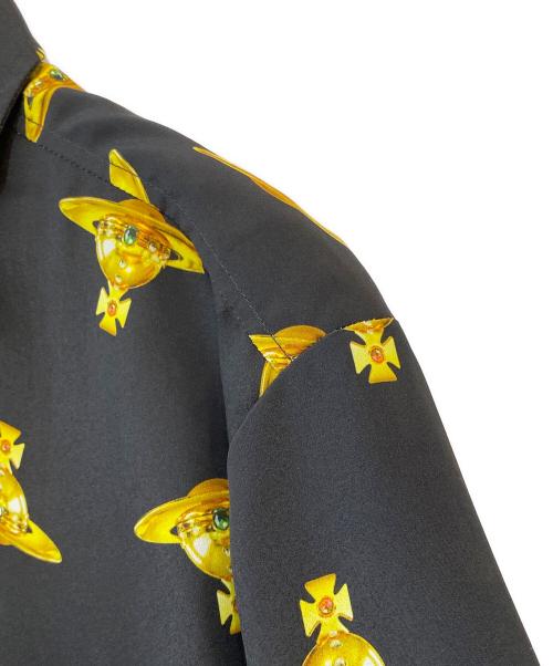Vivienne Westwood（ヴィヴィアンウエストウッド）Vivienne Westwood (ヴィヴィアンウエストウッド) CLASSIC SS SHIRT ブラック サイズ:46の古着・服飾アイテム