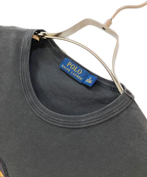 POLO RALPH LAUREN（ポロ・ラルフローレン）POLO RALPH LAUREN (ポロ・ラルフローレン) タイガー刺繍ヴィンテージワッペンTシャツ グレー サイズ:XSの古着・服飾アイテム