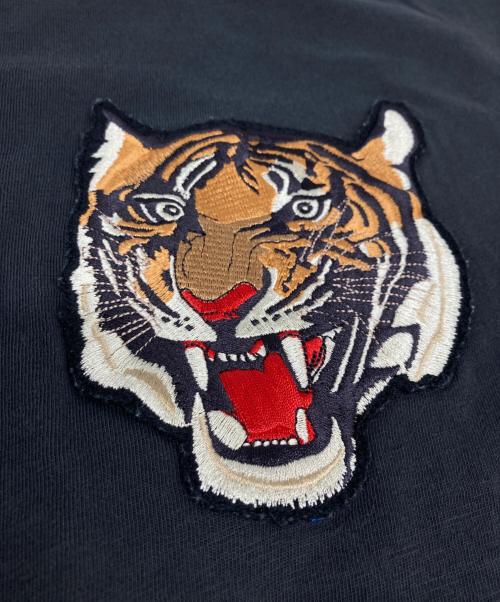 POLO RALPH LAUREN（ポロ・ラルフローレン）POLO RALPH LAUREN (ポロ・ラルフローレン) タイガー刺繍ヴィンテージワッペンTシャツ グレー サイズ:XSの古着・服飾アイテム