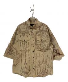 DSQUARED2（ディースクエアード）の古着「Overeize Shirt」｜ベージュ