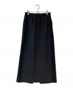 UNITED ARROWS & SONS×DAISUKE OBANAユナイテッドアローズ アンド サンズ×ダイスケ オバナ）の古着「Ⅰ LINE SKIRT」｜ブラック