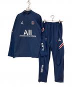 JORDANジョーダン）の古着「PARIS SAINT GERMAIN ハーフジップドリル セットアップ」｜ネイビー