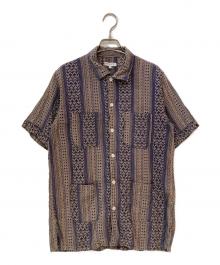 Engineered Garments（エンジニアド ガーメンツ）の古着「Camp Shirt - Multi St. Jacquard」｜Khaki / Navy