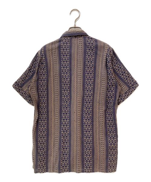 Engineered Garments（エンジニアド ガーメンツ）Engineered Garments (エンジニアド ガーメンツ) Camp Shirt - Multi St. Jacquard Khaki / Navy サイズ:Ｓの古着・服飾アイテム