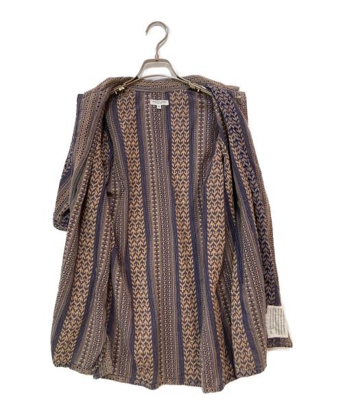Engineered Garments（エンジニアド ガーメンツ）Engineered Garments (エンジニアド ガーメンツ) Camp Shirt - Multi St. Jacquard Khaki / Navy サイズ:Ｓの古着・服飾アイテム