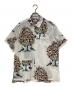 Engineered Garments（エンジニアド ガーメンツ）の古着「Cotton Lawn Peacock Print Camp Shirt」｜ホワイト