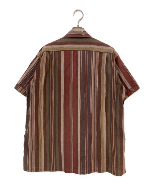 Engineered Garments（エンジニアド ガーメンツ）Engineered Garments (エンジニアド ガーメンツ) Camp Shirt - Cotton Variegated Stripe ブラウン サイズ:Ｓの古着・服飾アイテム