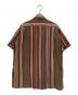 Engineered Garments (エンジニアド ガーメンツ) Camp Shirt - Cotton Variegated Stripe ブラウン サイズ:Ｓ：10000円