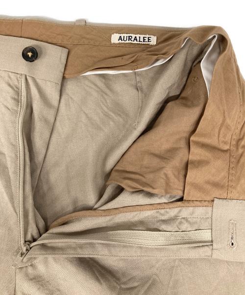 AURALEE（オーラリー）AURALEE (オーラリー) WOOL SILK TROPICAL SLACKS ベージュ サイズ:3の古着・服飾アイテム