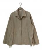 AURALEEオーラリー）の古着「WOOL SILK TROPICAL SHIRTS JACKET」｜ベージュ
